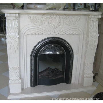 Indoor Natural Marble Fireplace Surround Stone Fireplaces